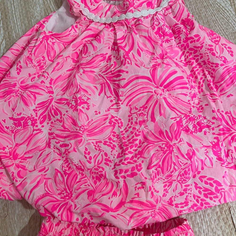 Lilly Pulitzer Pink Diaper Cover - Picture 6 of 8